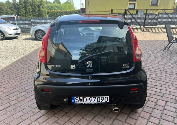 Peugeot 107 cena 11500 przebieg: 72000, rok produkcji 2007 z Rydułtowy małe 529